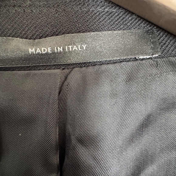 NWT Paul Smith Lightweight Wool Doublebreasted Maxi Coat Black Women's Size 8 - Picture 13 of 15